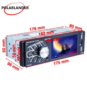 Brand new screen AVI/JPEG/WMA/MP3 Bluetooth 3.8inch DC12V SD card Car Radio - Picture 1 of 19