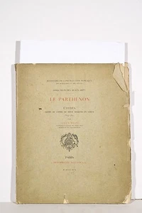 Lucien MAGNE Le Parthénon Missions en Grèce (1894/95) Envoi auteur à Roger Marx - Imagen 1 de 1