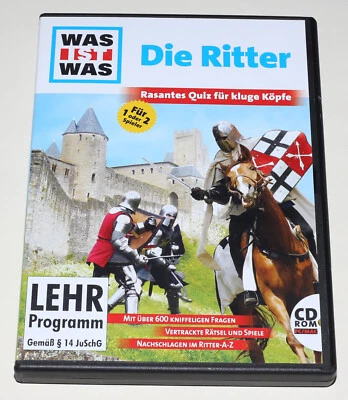 WAS IST WAS - DIE RITTER - RASANTES QUIZ FÜR KLUGE KÖPFE - PC MAC CD ROM - Bild 1 von 2