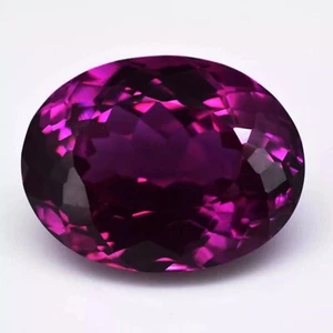 Granato rodolite viola rosato 12-13 ct 15x12 mm pietra preziosa naturale taglio ovale sfusa - Foto 1 di 4