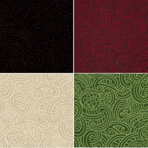 100% Cotton Patchwork Fabric Nutex Ponga Koru Abstract Pattern - Picture 1 of 8