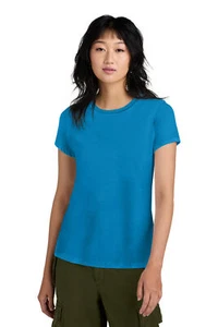 District DM104L Ladies 100% Ring Spun Cotton Perfect Weight Crew Tee Top T-Shirt - Picture 1 of 25