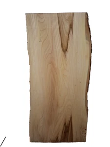 1x Ulme Rüster Bohle Brett Holz Baumkante Riss epoxid DIY Waschtischplatte - Bild 1 von 13