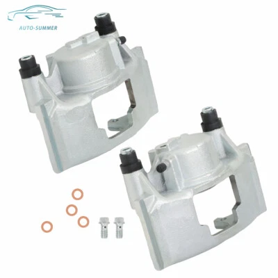 2× Front Brake Caliper For GMC C1500 C2500 1989-98 & Cadillac DeVille 1990-1999 - Image 1 of 4