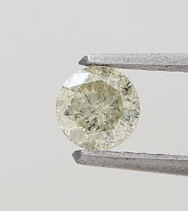0.22Ct Natural Fancy Diamond 4 mm Round Brilliant Cut Loose Earth mined Diamond - Picture 1 of 10