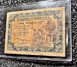 SPAGNA 1 PESETA USATO CONDIZIONI CARTAMONETA 1940 - Foto 1 di 3