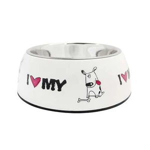 Comedero de acero inoxidable Blanco I-Love 0 14 0 cm blanco - Imagen 1 de 1