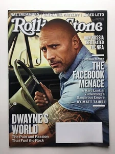 Rolling Stone Magazine April 19 - May 3 2018 Dwayne Johnson The Rock Facebook - Bild 1 von 2