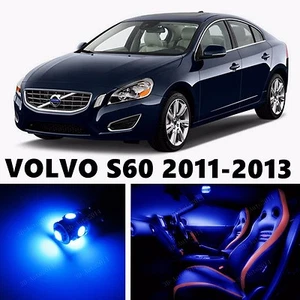 12pcs LED Blue Light Interior Package Kit for VOLVO S60 2011-2013 - Picture 1 of 8