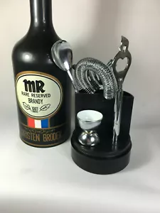 Juego de barra de broder kitsch vintage en forma de botella "Mr Brandy Christians - Imagen 1 de 12