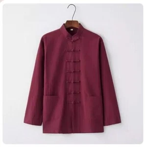 Traditioneller chinesischer Kung Fu Tai Chi Mantel Tang Anzug Uniform Jacke Kleidung für Männer - Bild 1 von 19