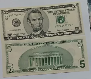 1999 Richmond 5$ Five Dollar star note- Gem Uncirculated Condition - Picture 1 of 1