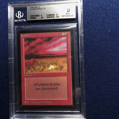 MTG Beta Flashfires BGS 9 MINT (with 9.5 surface) 1993 - Image 1 of 2