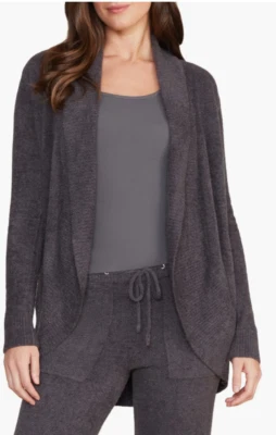 Nuevo Cárdigan Barefoot Dreams Bamboo Chic Lite Circle Brezo Carbono XS/S Foto 1 de 3