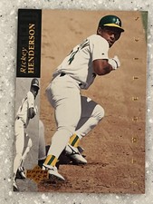 1994Upper Deck Baseball Rickey Henderson # 60 Electric Diamond Baseball Card HOF