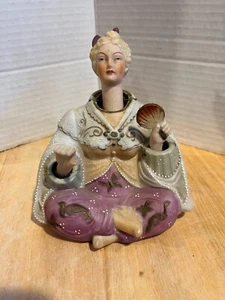 Antique Ardalt Lenwile Bisque Nodder LADY Figurine Porcelain Moving Head, Hands - Picture 1 of 6