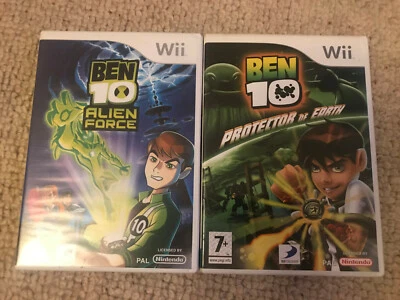 Wii Ben 10 Games Alien Force and Protector Of Earth Nintendo. Good Condition - Image 1 of 4