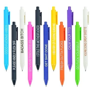 11 Pcs Swear Word Daily Pen Set Funny Office Pens Gifts for Coworkers - Picture 1 of 7