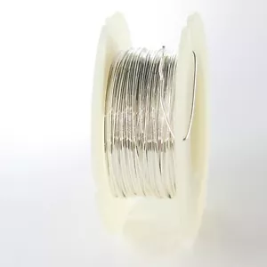 Ein Fuß halbhart Sterlingsilber runder Draht - Stärke 22 (0,64 mm) - Bild 1 von 1