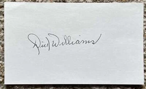 Dick Williams signed card - Dodgers Orioles HOF Manager - Picture 1 of 1