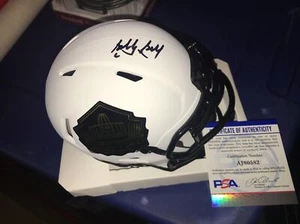 Bobby Bell HOF Kansas City Chiefs Signed Lunar Eclipse Mini Helmet PSA DNA - Picture 1 of 2