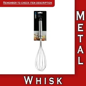 Chef Aid Silver Whisk Stainless Steel 28.5cm Egg Whisk Aid - Picture 1 of 5