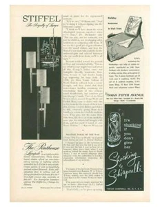 1960 Stiffel Lampole PRINT AD Shocking de Schiaparelli Parfums - Bild 1 von 1