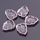 10pcs Grape Leaf Shape 13x10mm Crystal Lampwork Glass Loose Pendants Beads