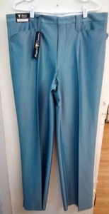 NUOVO pantalone western Buffalo Country blu 38x34 pantaloni perle tasche a scatto blu Y2K - Foto 1 di 9