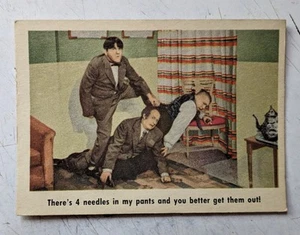 1959 Three Stooges Fleer Trading Card, Nice, No Creases, #11, Off Center Cut - Picture 1 of 2