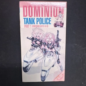 Dominion Tank Police Part 1 act 1-2 VHS – English Dub – Pristine Tape  - Picture 1 of 6