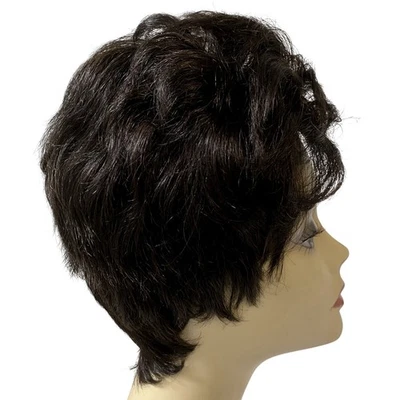 Human Hair Razor Pixie Wig Vivica A Fox H205V Black Pure Stretch Cap NWT - Image 1 of 4