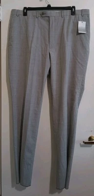 Pantalones Hart Schaffner Marx Gris 42R Mezcla Lana NY Fit Rendimiento Viajero Nuevos Foto 1 de 4