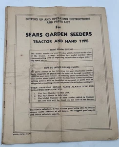 Vintage 1948 Sears Gartensämaschine manuell - Modell 597.300 - Traktor & Handausführung - Bild 1 von 3