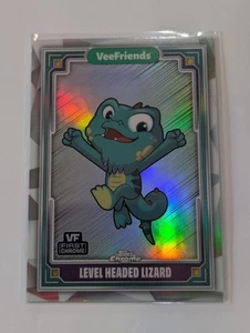Topps Chrome VeeFriends Silver Holo Refractor Level Headed Lizard - Picture 1 of 2