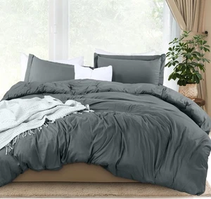 Copripiumino King Size - 3 Pezzi con Chiusura a Cerniera - 1 Copripiumino 104X9... - Foto 1 di 8