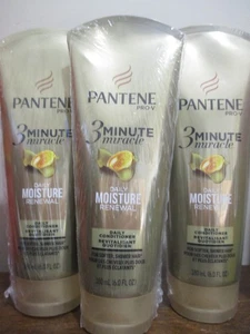 Lot of 3 Pantene 3 Minute Miracle Daily moisture renewal Conditioner 6 oz - Picture 1 of 1