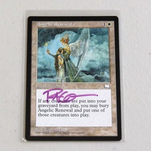 Angelic Renewal Magic the Gathering Card SIGNED by Rebecca Guay MTG 1997 - Picture 1 of 6