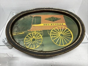Great Atlantic & Pacific Tea Vtg Oval Tin Serving Tray Collector 14"x12" - Picture 1 of 6