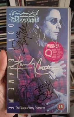 OZZY OSBOURNE ‎VHS Tape SIGNED by Ozzy Osbourne & Zakk Wylde (4 SIGNATURES) - Image 1 of 4