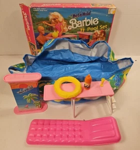 Set piscina Barbie Mattel Wet 'n Wild 1989 #7426 per lo più completo - Foto 1 di 12