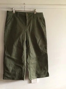 Capture by Ezibuy size 14 Olive Green Gaucho cropped pants - Picture 1 of 7