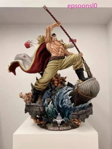 Statua statuina giocattolo Japan anime barba bianca Edward Newgate PVC collezione con led 40 cm - Foto 1 di 17