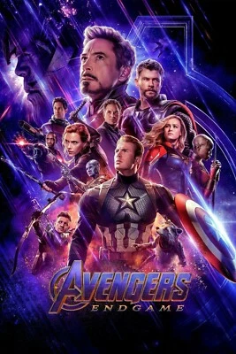 2019 Marvel The Avengers Endgame War Poster 11X17 Iron Man Thor Black Widow 🍿