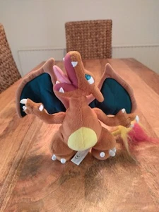 Vintage Nintendo Pokémon Charizard Plüschtier 1998 Stofftier Play By Play 9 Zoll Spielzeug - Bild 1 von 4