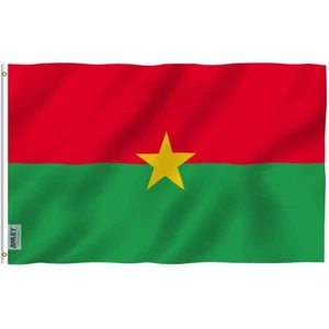 ANLEY 90 x 150 cm Burkina Faso flag - the Republic of Burkina Faso Flags - Picture 1 of 6