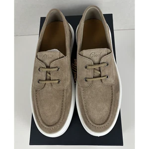 GoodMan Portland Shoe Mens 8 Suede Loafer Sneaker Tan Low Top Slip On Good Man - Picture 1 of 11