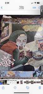 MF Doom blanket by Lord Fubu. Limited Edition . very rare. size 50x60 Fringed - Picture 1 of 9