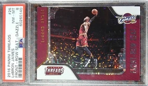 2016 Panini Threads Front-Row Seat Century Proof Dazzle #26 LeBron James PSA 8 - Foto 1 di 12