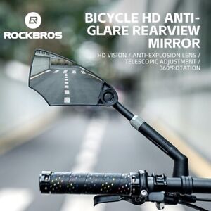 RockBros MTB Bike Rearview Mirror Safe Cycling Rear View Mirrors 360°Convex Side